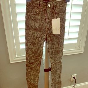 Brand New Snake Print Skinny Pants